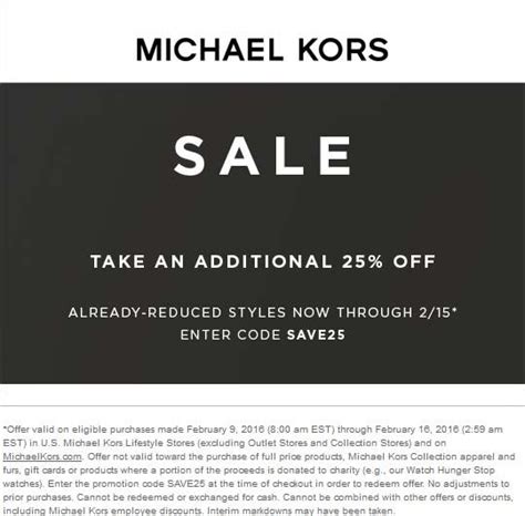 michael kors promo code online|michael kors promo code today.